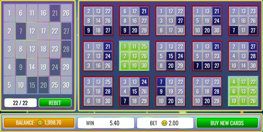 30 Ball Bingo