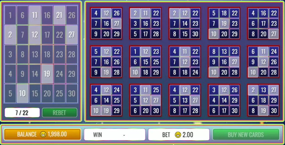 30 Ball Bingo